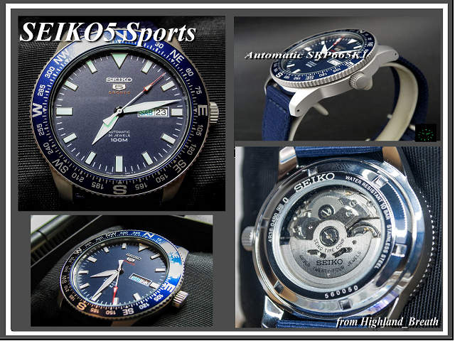 { same day shipping }*SEIKO wristwatch Seiko 5 spo -SRP665K1 self-winding watch waterproof diver 