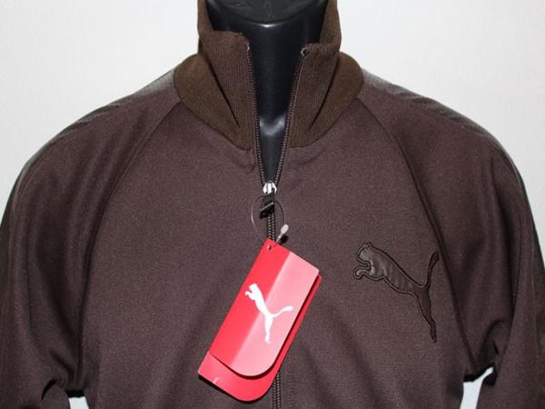  Puma PUMA men's jersey top Brown S size imitation leather . for new goods 