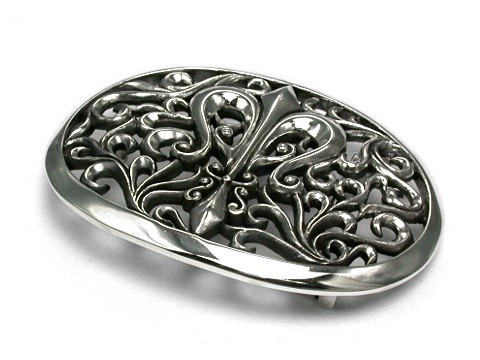 [ free shipping ] silver 925 buckle 100 .. . chapter flair prompt decision!