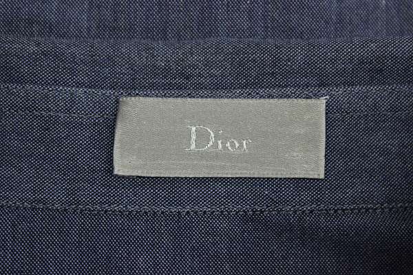 2T4215/ディオール スナップボタン インディゴコットンシャツ Dior_画像4