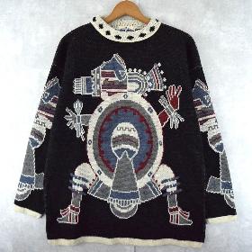 EURO MATT 柄織り スキーニットセーター