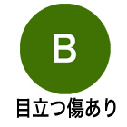 B:目立つ傷あり