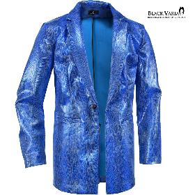 BlackVaria ロングジャケット PUレザー