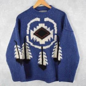 ECUADOR製 ウールニットセーター