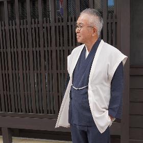 透ける羽織付き夏作務衣